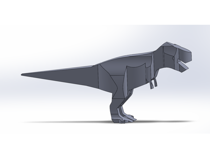 t rex 3d modello nitroquick 3d print model - Mito3D