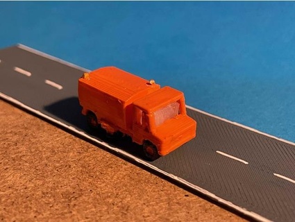 Straße Reinigung Fahrzeug scale bonnerbiber 3d print model - Mito3D