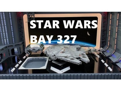 star wars deathstar docking bay 327 diorama felte 3d print model - Mito3D