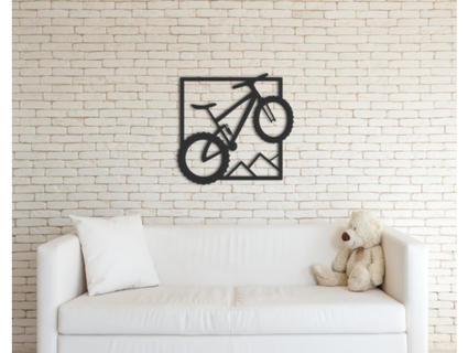 bicyclette mur art gcodeprintr 3d print model - Mito3D