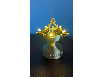 decorative indian led lamp vilakku diya krazyvshank 3d print model - Mito3D