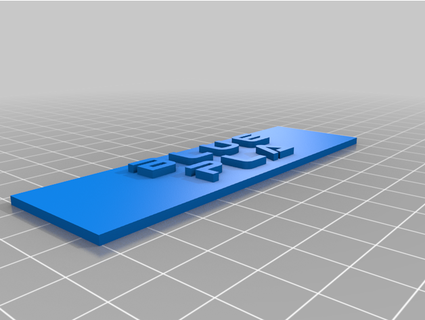spool box label - blue pla amicus lupus 3d print model - Mito3D