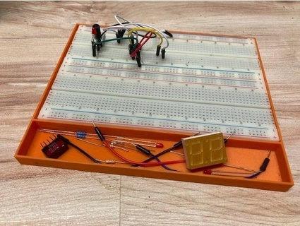 compacto tablero circuitos soporte componente bandeja Dekaware 3d print model - Mito3D
