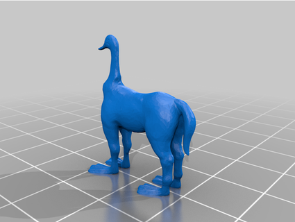 pato caballo 3djorts 3d print model - Mito3D