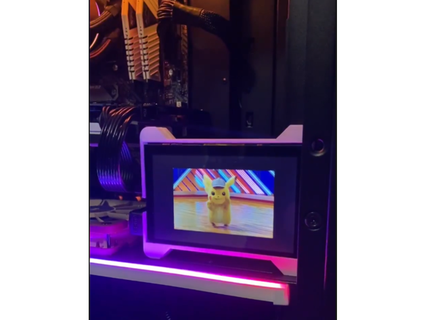 elecrow frambuesa pi pantalla táctil monitor 5in alojamiento hedgypuppy 3d print model - Mito3D