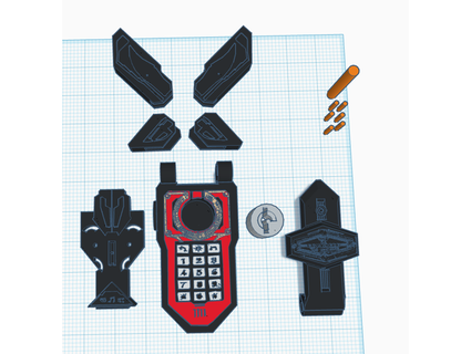 Gokaiger Super sentai Leistung Ranger Megaforce mobilisiert Telefon thedarkotaku88 3d print model - Mito3D