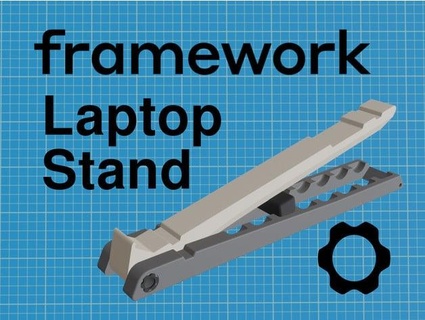 adjustable framework laptop stand rootinit 3d print model - Mito3D