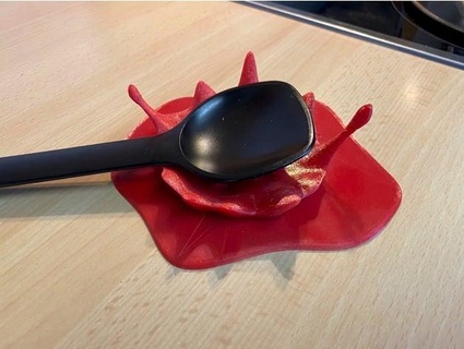 splash - cooking spoon holder kochl ffelablage blauhand 3d print model - Mito3D