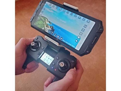 big smartphone drone transmitter mount nitzschemodellbau 3d print model - Mito3D