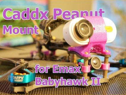 caddx peanut mount emax babyhawk ii bambusgott 3d print model - Mito3D