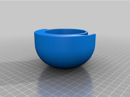 flower pot curved f8iopenup 3d print model - Mito3D