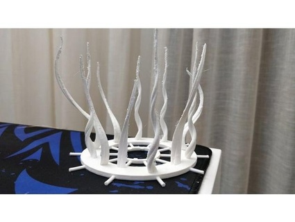 Qualle Lampenschirm niedriger + Tentakeln Portovenerisch 3d print model - Mito3D