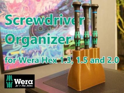 screwdriver organizer wera hex bambusgott 3d print model - Mito3D