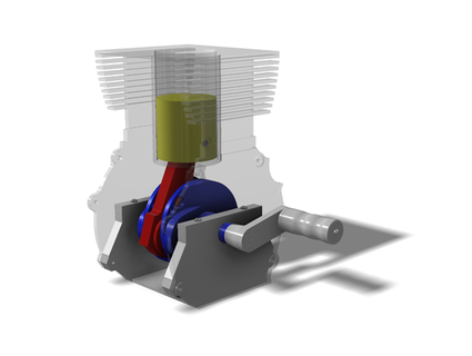 single-piston engine northwind89 3d print model - Mito3D
