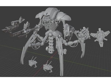 canoptek knight cerastus crypteknoname 3d print model - Mito3D