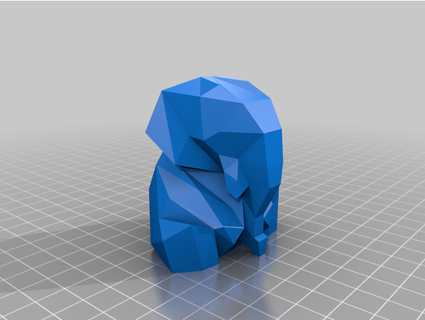 low poly elephant model tusks jhrbton 3d print model - Mito3D