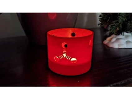 baryon tea light candle holder quarkhaven 3d print model - Mito3D
