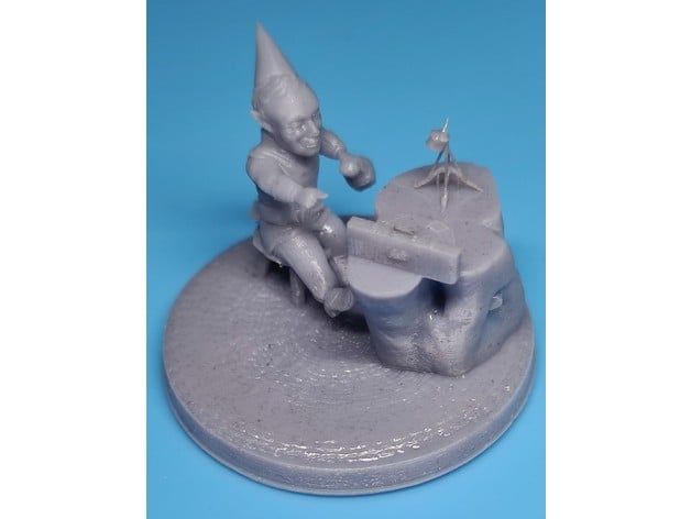 alt Barde Taverne Miniatur männlich Gnom micahfk 3D print model - Mito3D