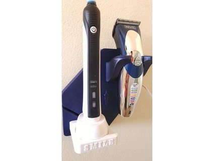 électrique brosse dents tondeuses supporter titulaire soutien monter Johnzo 3d print model - Mito3D