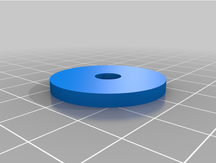 washer diameter 30mm thinkness 3mm internal hole 7mm iberianlynx 3d print model - Mito3D