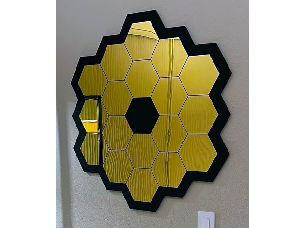 jwst uydu 36 wall hanging saygı ayna ananom 3D print model - Mito3D