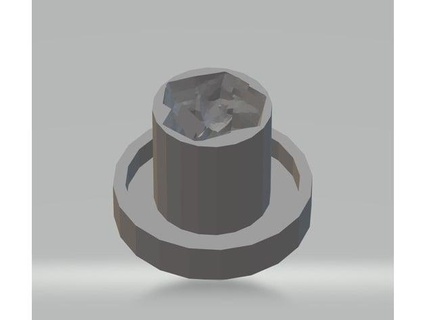 ice solid heart cclairecc 3d print model - Mito3D