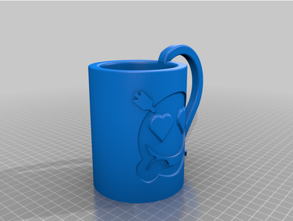 emoji valentines 12oz cancup blake3dprinting 3d print model - Mito3D