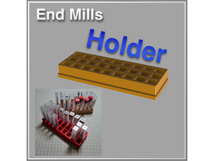 end mills gravers holder watchmaker atelier 3d print model - Mito3D