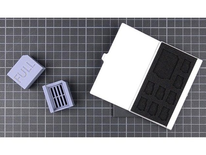 multi microsd card carrying case sliding sd cover full mutefpv 3d print model - Mito3D