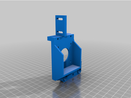 direct drive extruder mount collection - stock dual gear bmg front side ronnieg303 3d print model - Mito3D