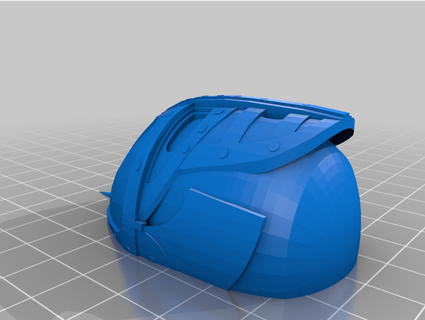 mini Skyrim aguarde guarda capacete retículo infirma64 3d print model - Mito3D