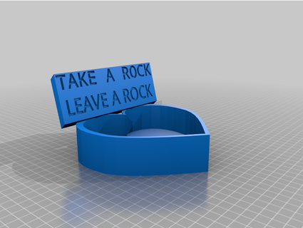 prendere roccia partire roccia vassoio haylebop 3d print model - Mito3D