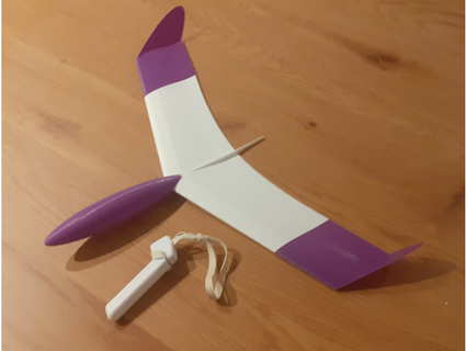 stinger - free flight glider flyger 3d print model - Mito3D