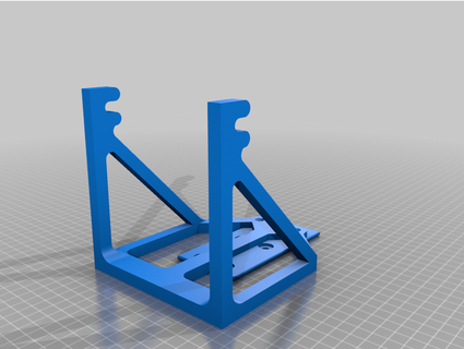 Steckbrett montieren Universal Filament Spule Aufwickler migbham 3d print model - Mito3D