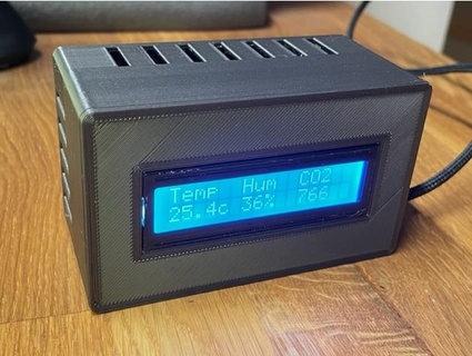 co2 Monitor lcd Anzeige 877user 3d print model - Mito3D