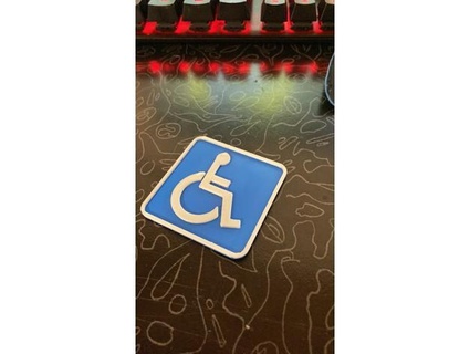 portatori handicap cartello daniel 207 3d print model - Mito3D