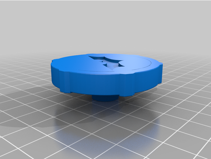 ender 3 v2 extrudeuse bouton batman logo Teslaboltz 3d print model - Mito3D