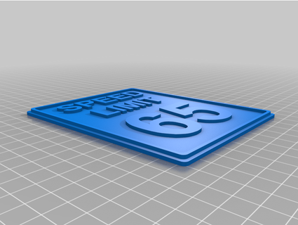 Rapidez limite sinais trpkelly 3d print model - Mito3D