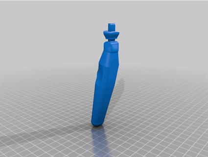 harry's razor handle mechanical hwmonkey 3d print model - Mito3D