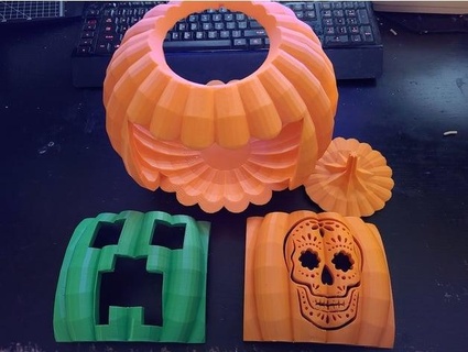 double-sided multi-faced jack-o-lantern xypher2000 3d print model - Mito3D
