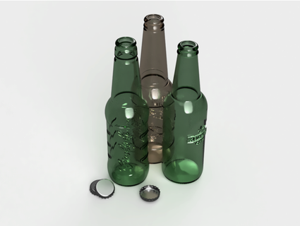 beer bottles - grolsch brand heineken k1000r 3d print model - Mito3D