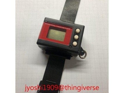digimon mini batterie couverture gaine regarder bande adaptateur jyoshi1909 3d print model - Mito3D