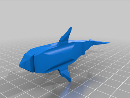 tiburón 3d modelo nitrorápido 3d print model - Mito3D