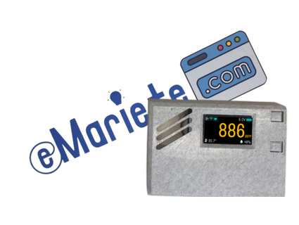 co2 Gadget Fall Mantel 18650 Batterie Meter tft Farbe Anzeige ttgo display Sensoren Sensirion scd30 scd40 scd41 Marienkäfer 3d print model - Mito3D