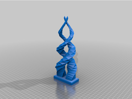 double helix entwined vsw6tcwj9a 3d print model - Mito3D