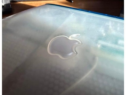 maçã ibook g3 garra topo caso bainha logotipo inserir retromania 3d print model - Mito3D