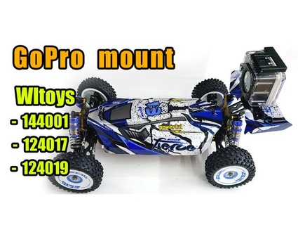wltoys 144001 124017 124019 Go Pro monter ellbc 3d print model - Mito3D
