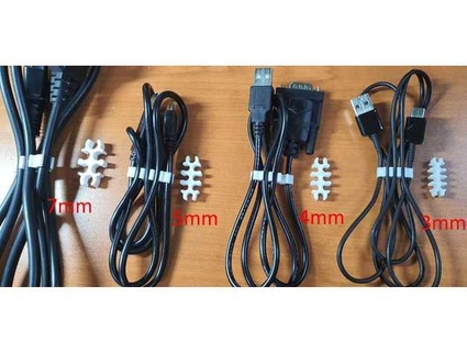 câble titulaire soutien bleu 3d print model - Mito3D