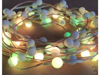adressable LED feston sphère couverture gaine gedweb 3d print model - Mito3D