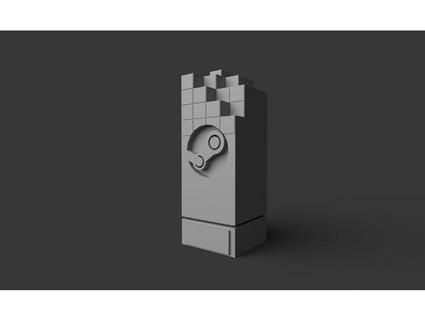 steam award melted01 3d print model - Mito3D